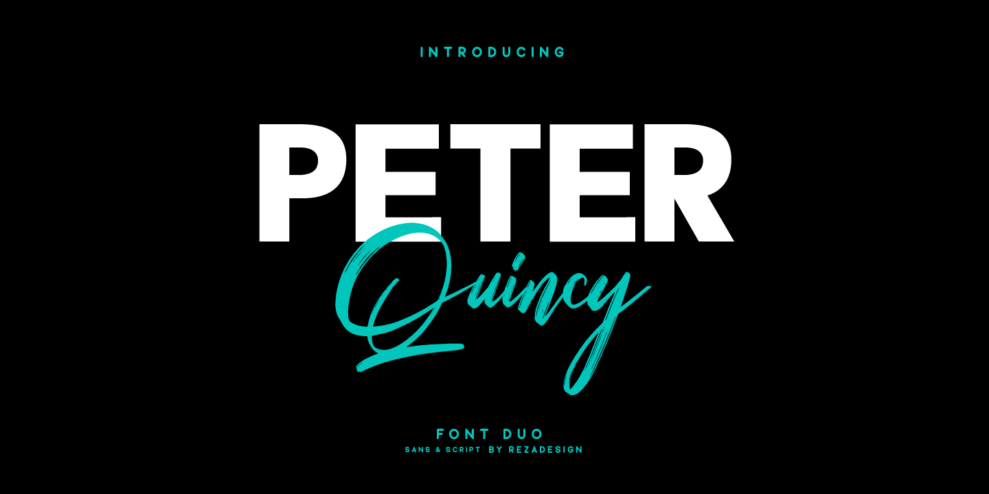 Пример шрифта Peter Quincy #1